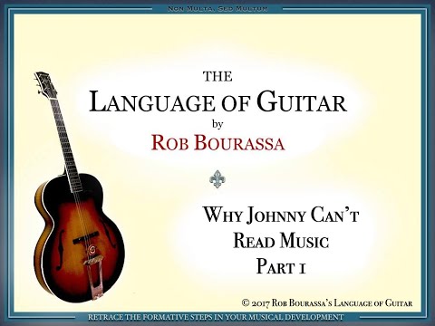 Why Johnny Can't Read Music - Rob Bourassa's Language of Guitar Part 1