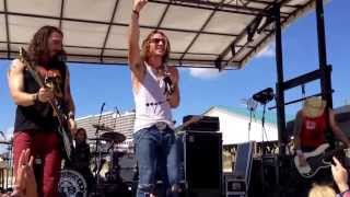 Blackjack Billy performs "Booze Cruise" on the Team Cocktail Stage at Gulf Coast Jam