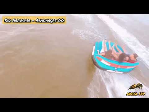 #praia Quarto Crescente #aragarças GO - ABEIA #fpv #drone #turismo 