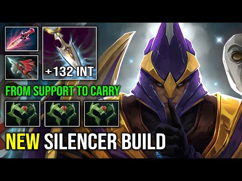 WTF Triple Wraith Band Pro Silencer +132 Perma INT Becoming Late Game Hard Carry Dota 2