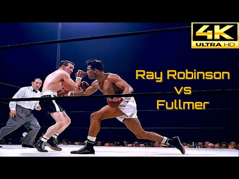 Sugar Ray Robinson (USA) vs Gene Fullmer (USA) | HIGHLIGHTS Fight | 4K Ultra HD
