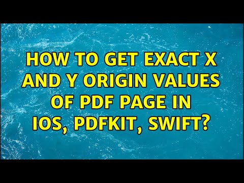 How to get exact X and Y origin values of pdf page in iOS, PDFKit, swift?