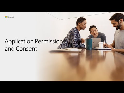 Applications permissions and consent