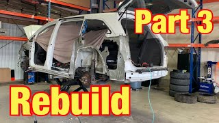 REMOVING DAMAGED QUARTER PANEL | REBUILDING A WRECKED CAR | 2015 Honda Odyssey | Part 3 |