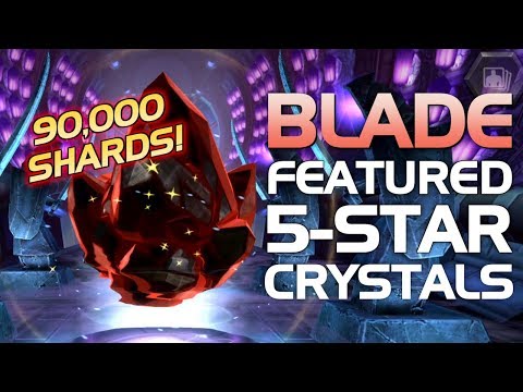 5-Star Featured Blade Crystal Opening (90,000 5* Shards) | Marvel Contest of Champions
