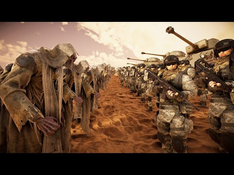 US Army & SUPER Soldiers vs 2,000,000 Ghosts — UEBS 2