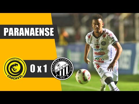 CASCAVEL 0 X 1 OPERÁRIO | GOL | PARANAENSE 2023