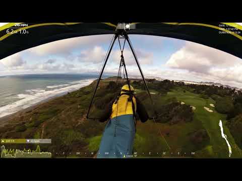 2020.01.13 x2 Fort Funston Hang Gliding Light Day