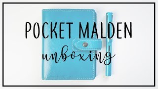Pocket Malden Filofax (Kingfisher Blue)