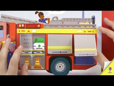 Видео обзор Peep Inside how a Fire Engine works [Usborne]