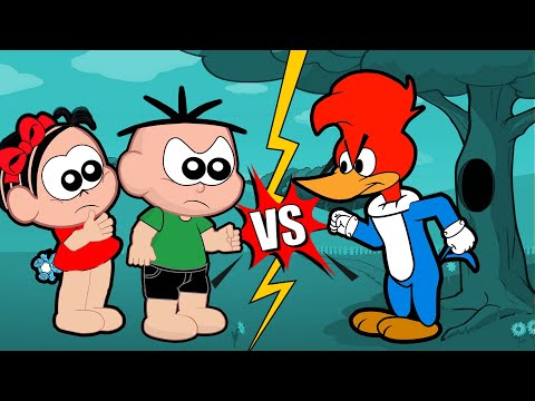 Monica and Cebolinha vs. Woody Woodpecker the Crazy Bird - Cartoon