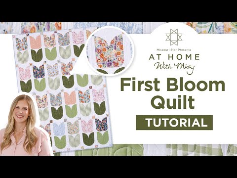 Jelly Roll Friendly Quilt Pattern | At Home With Misty - First Bloom Quilt