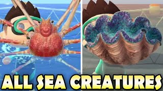 🦐 ALL 40 SEA CREATURES & How To find Them In Animal Crossing New Horizons! (Northern & Southern)