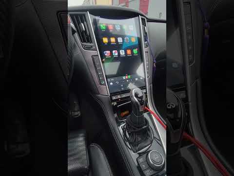 2015 Infiniti Q50 tesla screen #automobile #androidcarplay #smartphone #carentertainment #car