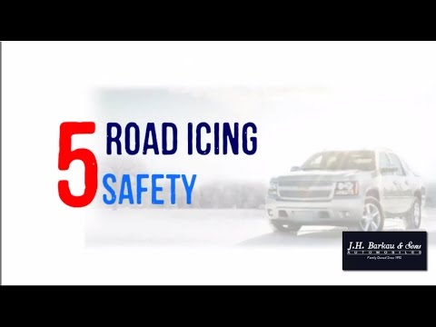 Road Icing Safety Tips. How to Correct a Slide on an Icy Road