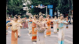 ขบวนแห่สังขารปีใหม่เมืองลื้อ สิบสองปันนา Songkran Parade Xishuangbanna Yunnan 西双版纳泼水节
