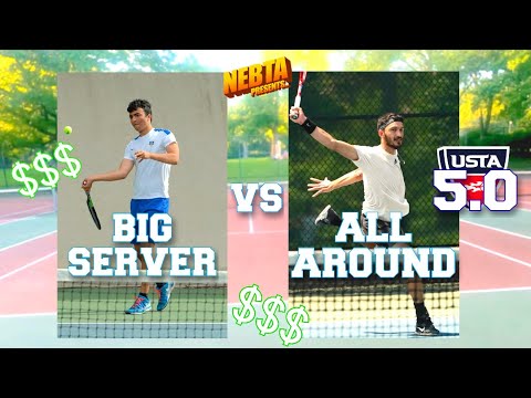 One Handed Backhand BATTLE - Michael vs Oscar - 2023 Pelham Bay Tennis Open Semi