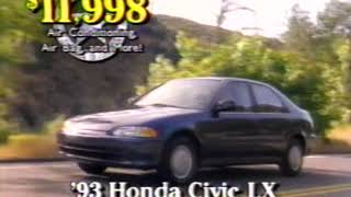 David McDavid Honda Commercial - 1993