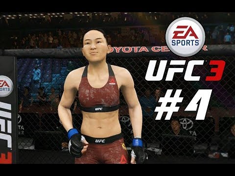 UFC 3 Women's Strawweight Career Mode Walkthrough Part 4 - COMBINATIONS!