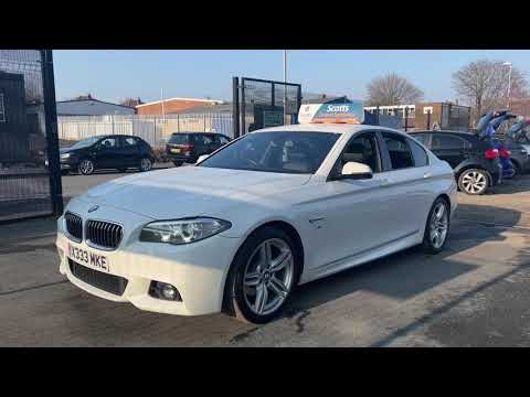 2014 14 BMW 5 SERIES 2.0 520D M SPORT 4 DOOR DIESEL WHITE AUTOMATIC MASSIVE SPEC