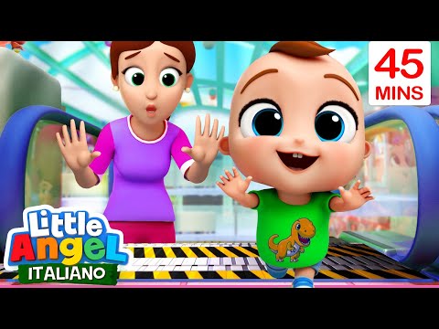 Andiamo al Centro Commerciale 👨‍👩‍👧‍👦🍧Cartoni Animati con Gianni Piccino -Little Angel Italiano