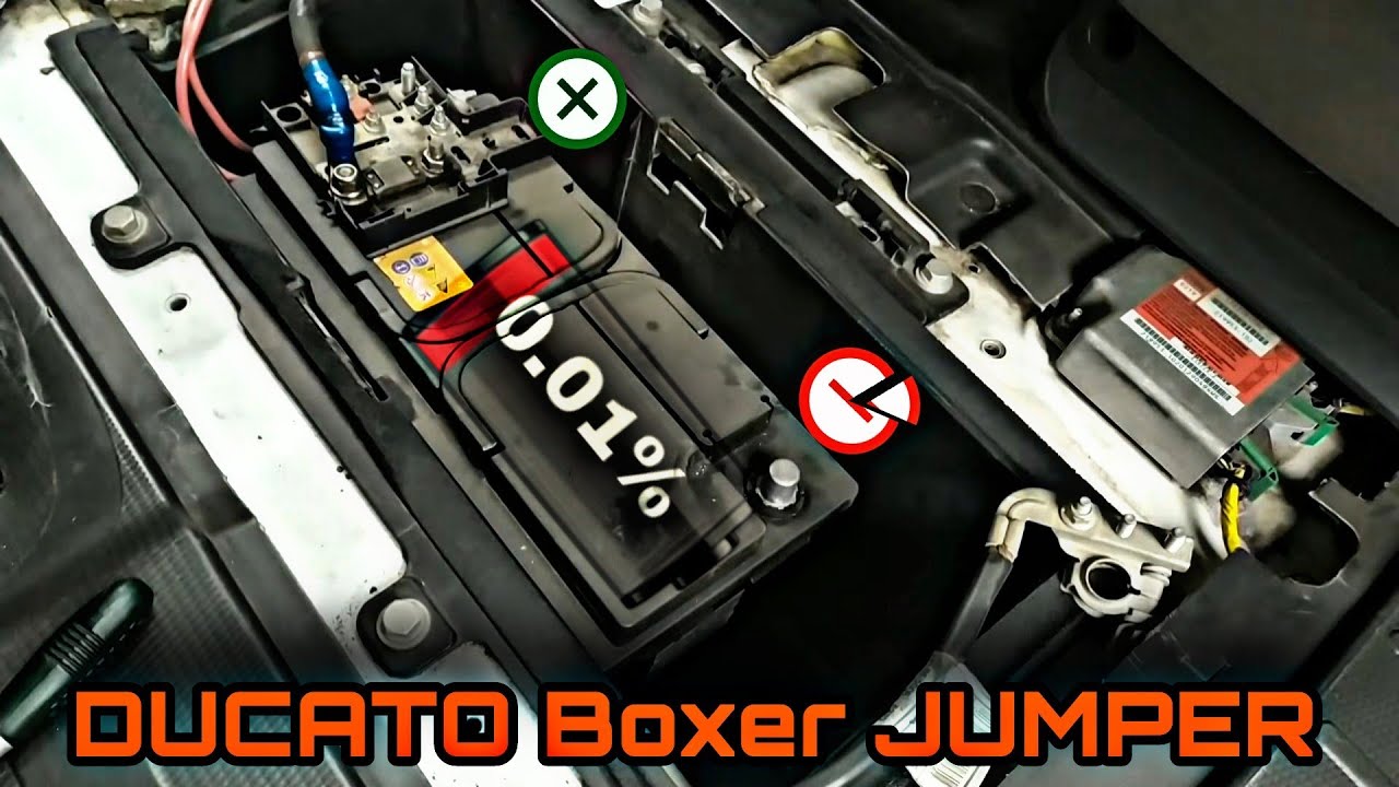 Где аккумулятор для Citroen Jumper?