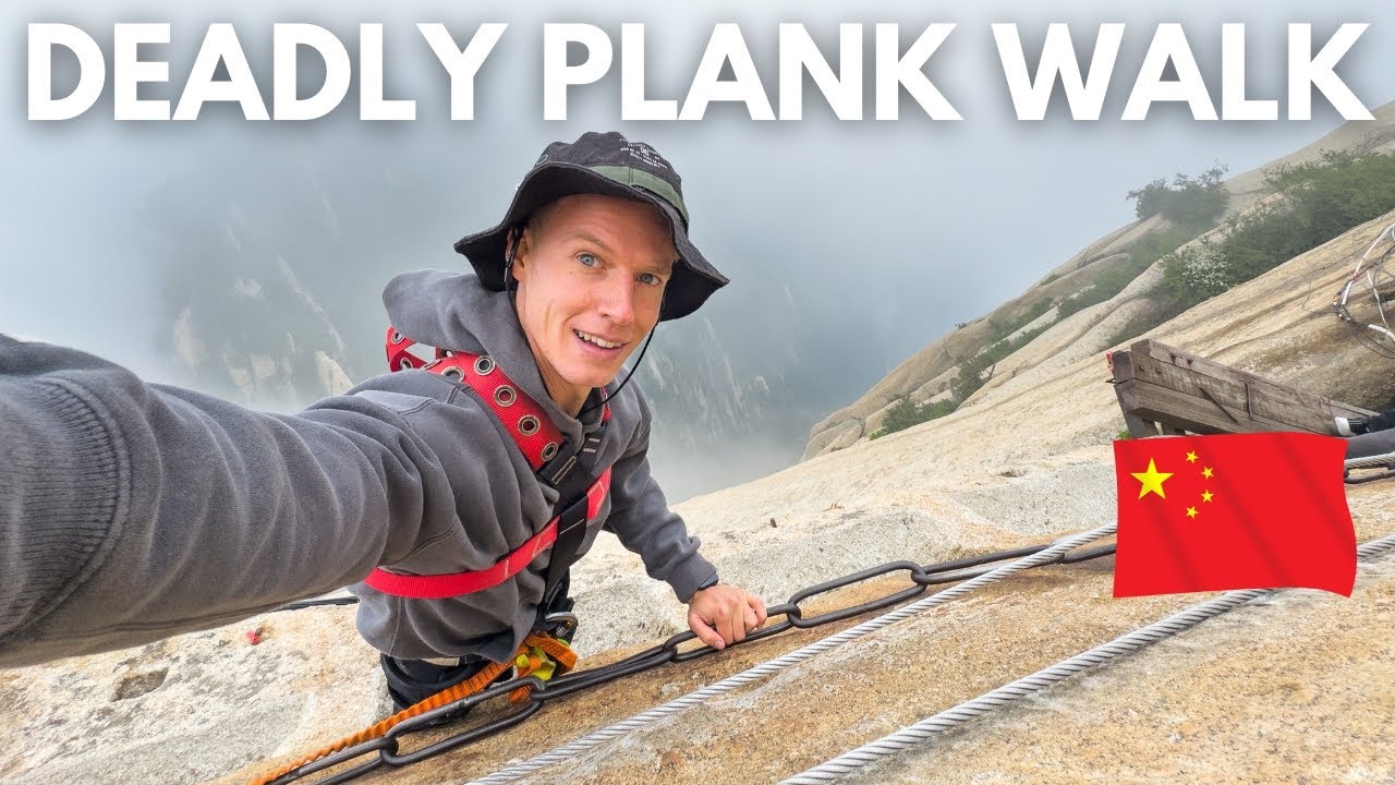 World's DEADLIEST Hike - CHINA'S Huashan Plank Walk 🇨🇳