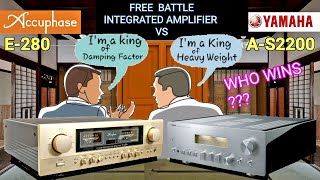 Video thumbnail for Yamaha A-S2200 VS Accuphase E-280 integrated amplifier who's the WINNER technical data by JN Electric
