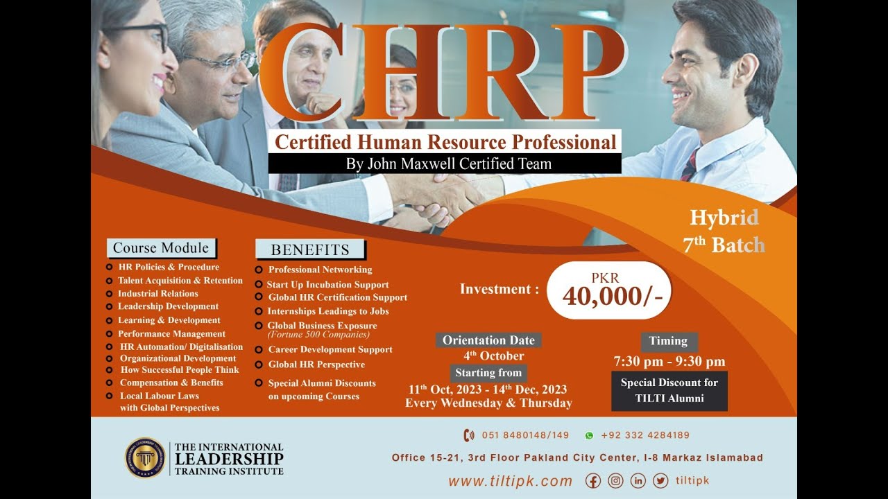 Certified Human Resources Professional (CHRP)