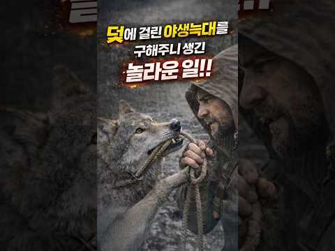 덫에 걸린 야생늑대를 구해주니 생긴 놀라운 일!!