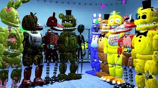 PHANTOM ANIMATRONICS vs WITHERED ANIMATRONICS! (Gmod For Kids FNAF Sandbox Funny Moments)