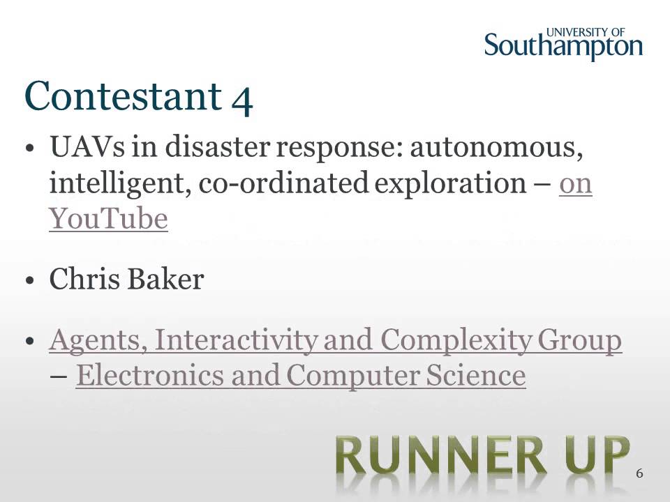 Three Minute Thesis Heat: Faculty of Physical Sciences and Engineering
