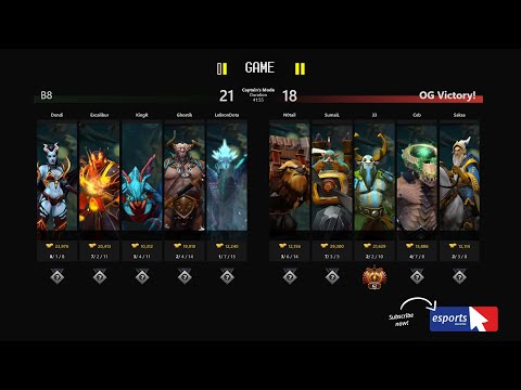 Dota 2 - OG VS. B8 (Sumail make a miracle to turn the game for OG) ESL Los Angeles. [Final Game - 3]