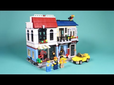 Vidéo LEGO Creator 31026 : Le magasin de vélos et le Café