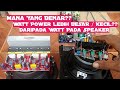Watt Speaker Lebih Besar Lebih Kecil Dari Amplifier Mencocokkan Watt Power Dan Watt Speaker