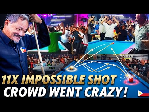 The Crowd LOST IT Every Time | Efren Reyes Magic Shots 