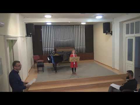 Anna Valérie Veselá C klarinet - Třídní předehrávky Pavlina Panayotova 2019