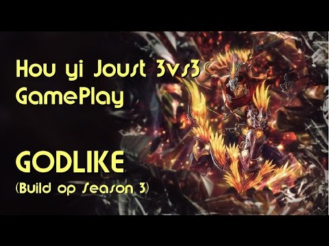 SMITE: How to get Godlike as Hou yi (op build Joust 3vs3)