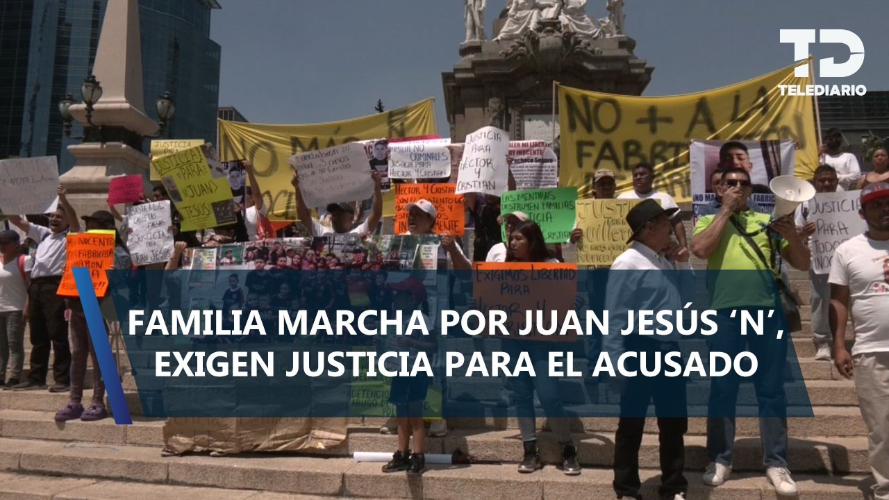 Marchan por la liberación de Juan Jesús 'N', presunto feminicida de Edith Guadalupe
