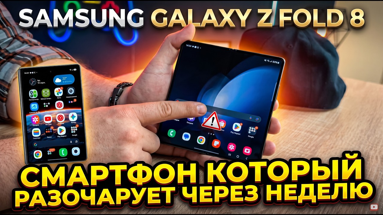 SAMSUNG GALAXY Z FOLD 8 ИЛИ СМАРТФОН РАЗОЧАРОВАНИЕ. ИДЕАЛЬНЫЙ ФОРМФАКТОР И УЖАСНАЯ РЕА