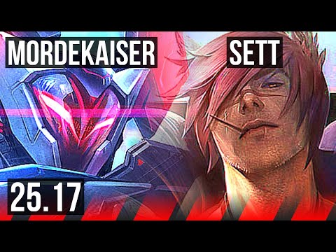 MORDEKAISER vs SETT (TOP) | 8 solo kills, 51k DMG | KR Master | 25.17