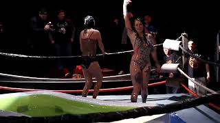UGWA FATF Baby Oil Bikini Match Women's Wrestling Round 5