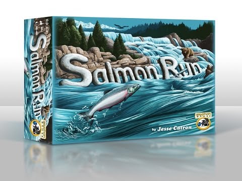 A Couple of Meeple Discuss Salmon Run