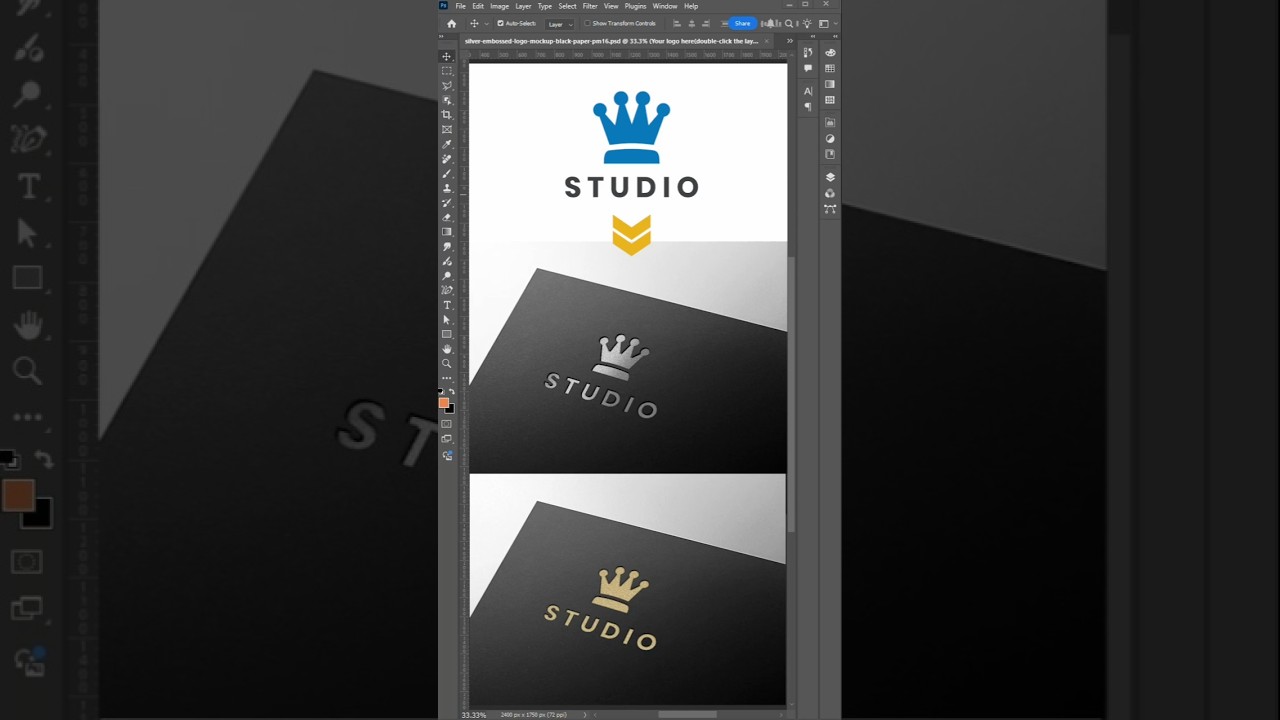 Gold or Silver? 🏆 Which Logo Mockup is YOUR favorite? #shorts