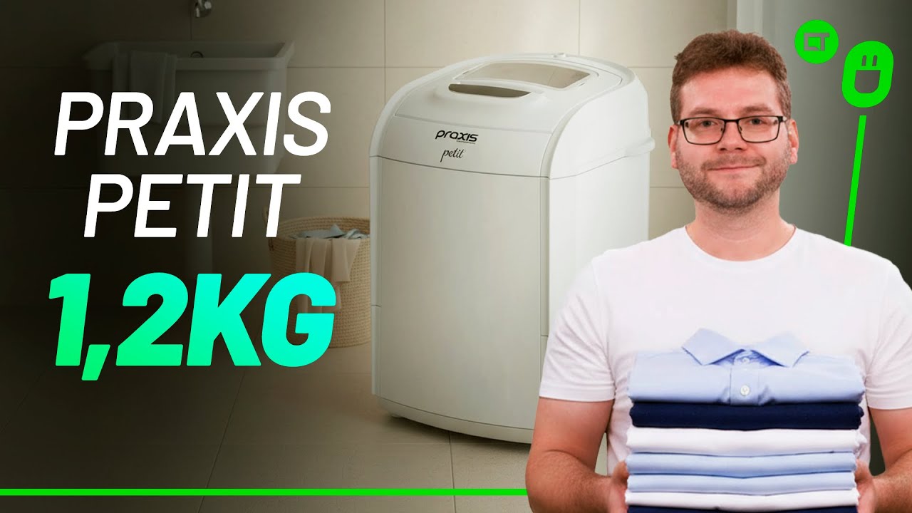 Miniatura da avaliação em vídeo de Máquina de Lavar Praxis Mini Máquina de Lavar Roupas Petit 127V