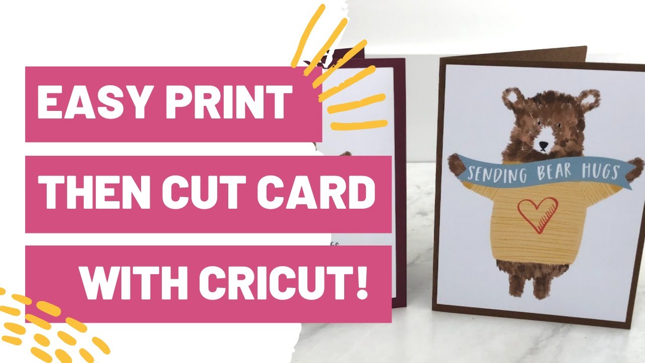 How To Manipulate Cut Files in Design Space – Easy Print Then Cut Card With Cricut!