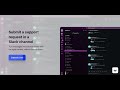 How to submit a support request in a Slack channel