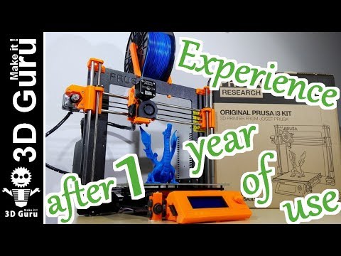 Original Prusa i3 MK2 3D printer after one year of use