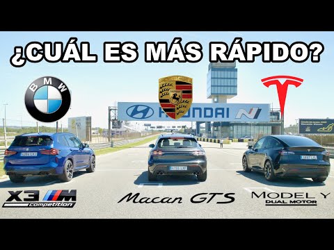 DUELO EN LA CUMBRE – TESLA MODEL Y PERFORMANCE vs. BMW X3 M COMPETITION vs. PORSCHE MACAN GTS