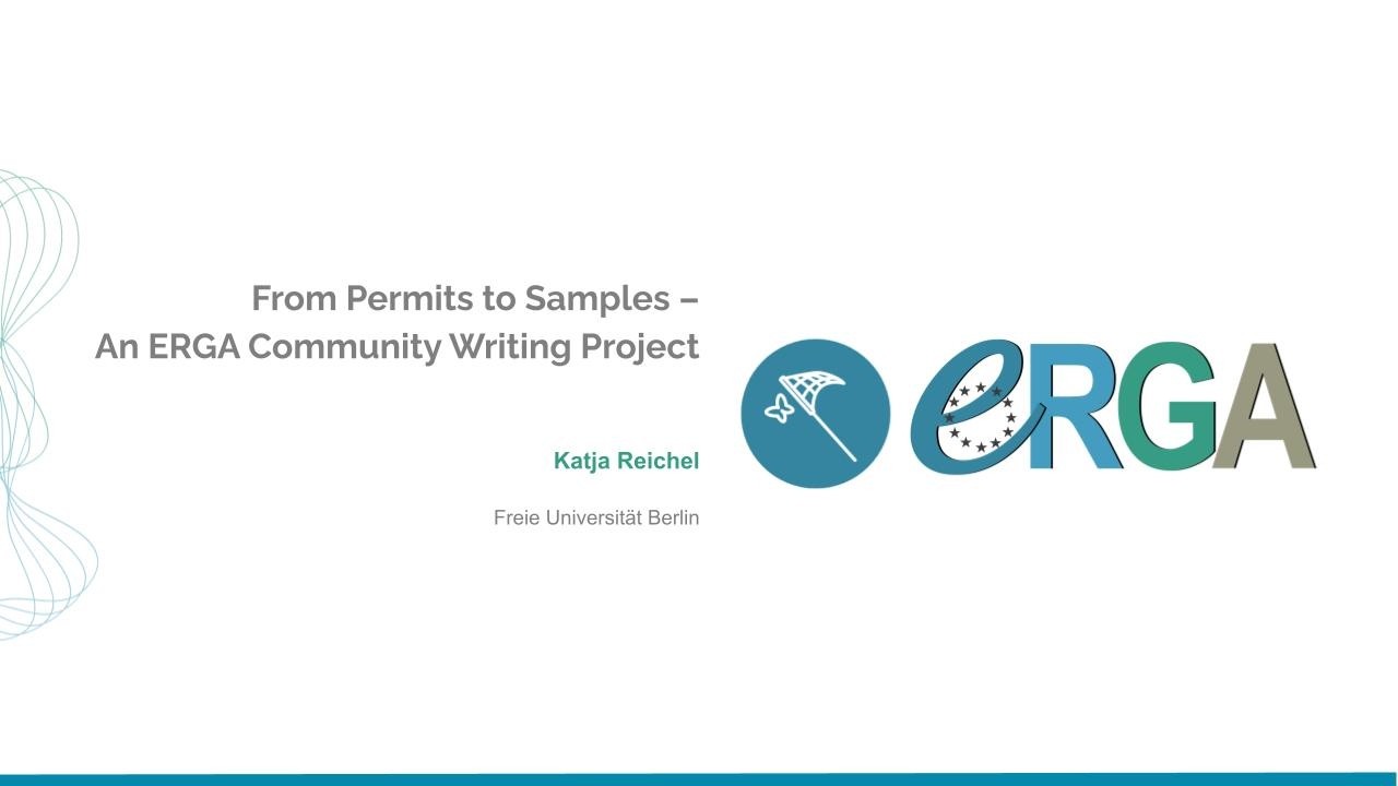 From Permits to Samples – An ERGA Community Writing Project